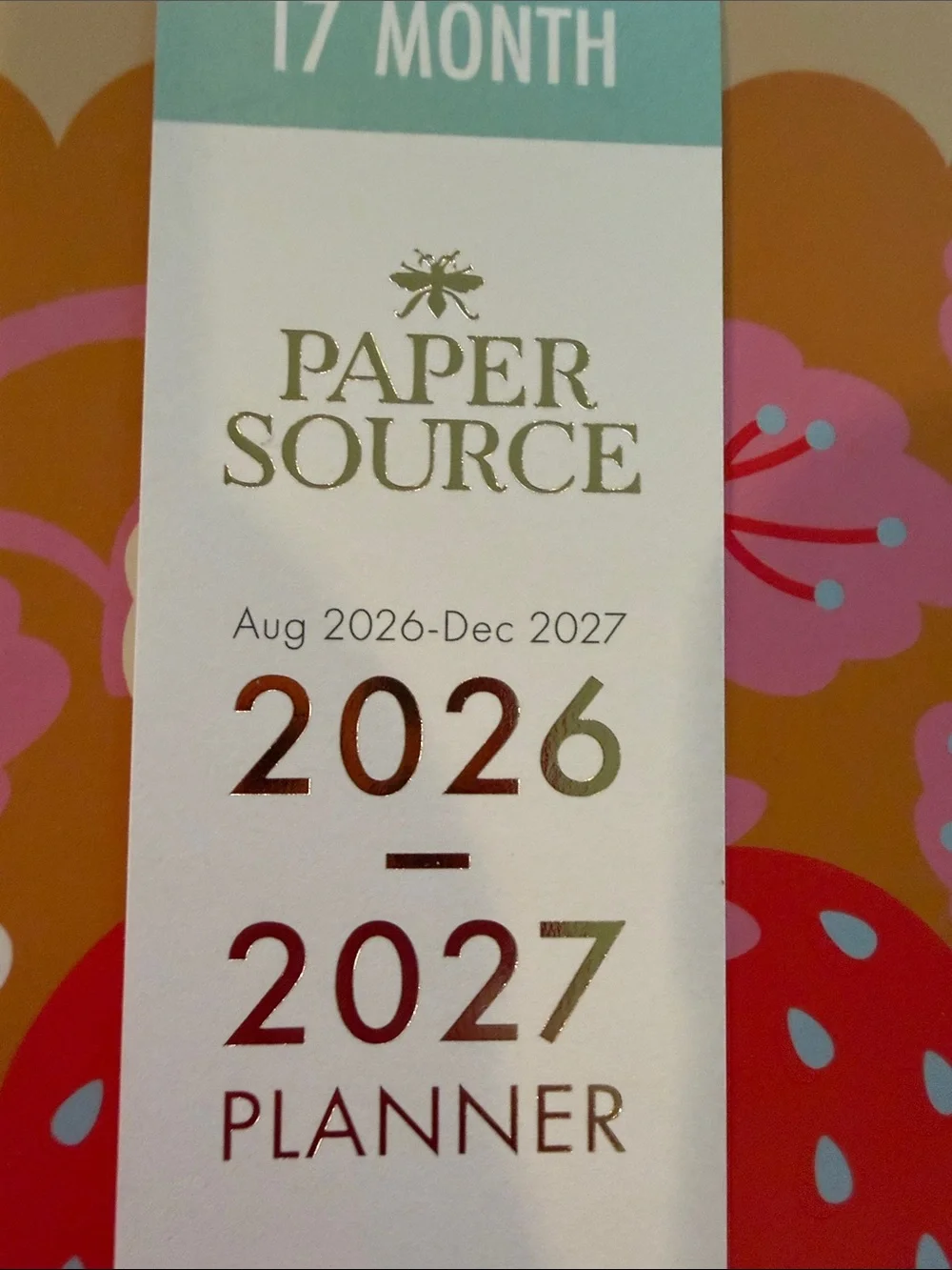 NWT Paper Source 17 month planner